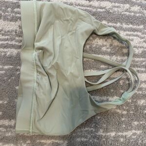 lululemon Sage Green Strappy Sports Bra